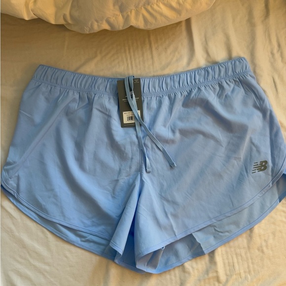 New Balance Sky Blue Running Shorts - Picture 1 of 6